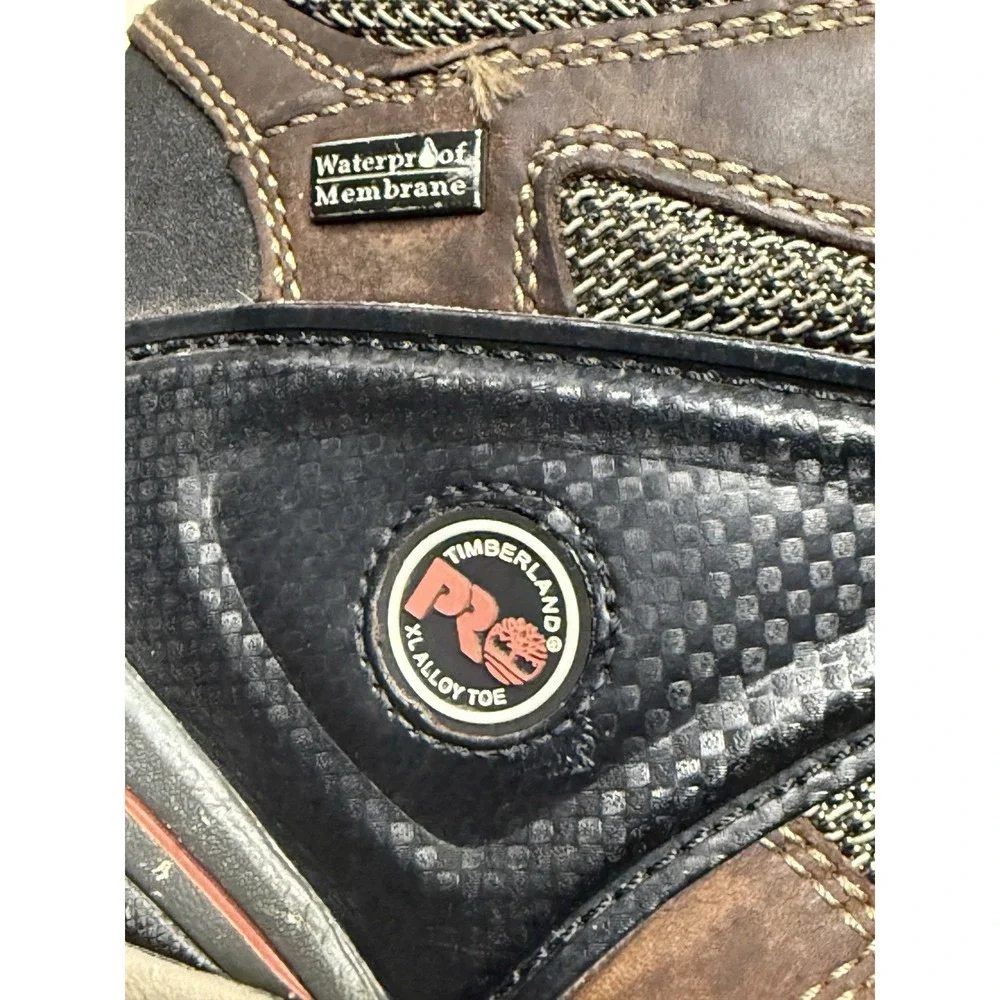 Timberland PRO Brown Hyperion Alloy Toe Waterproof Work Hiker Boot Men's Size 11